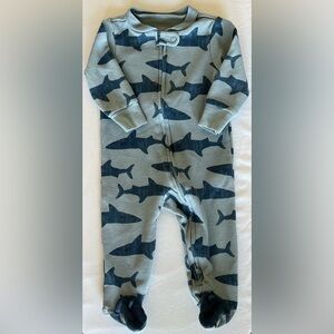 Just For You by Carter’s Zip Footie Pajamas - Sharks